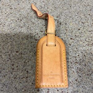 Louis Vuitton  Vachetta  Leather Luggage Tag